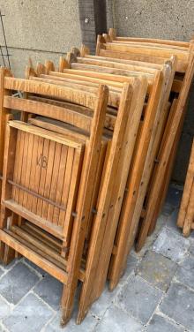 Partij klapstoelen