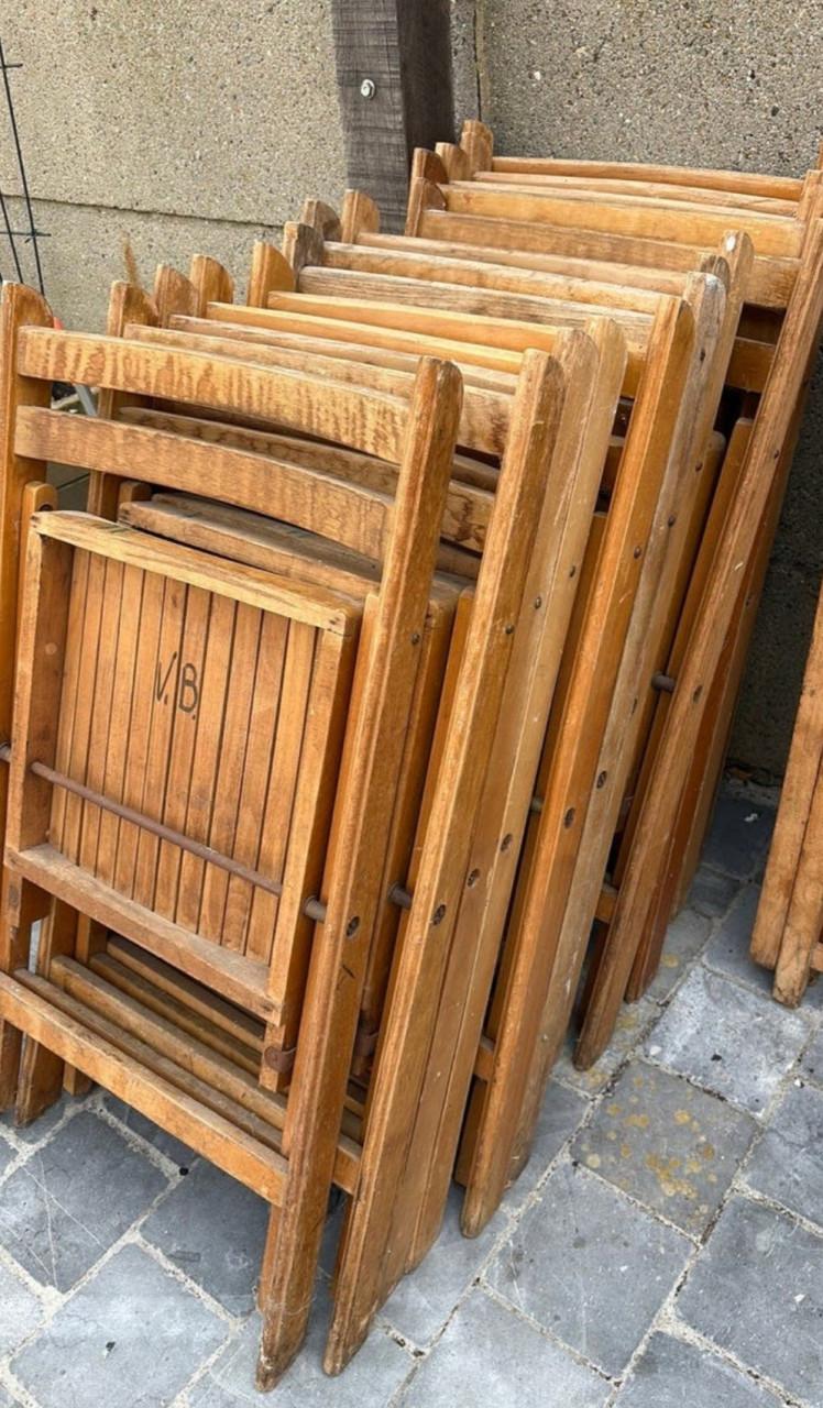 Partij klapstoelen