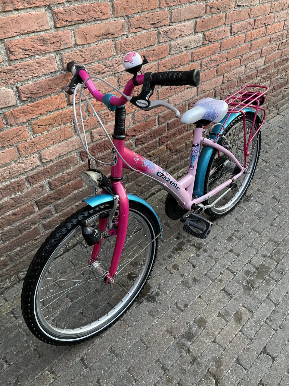 Gazelle Spring 22 inch. Meisjesfiets. 3 versnellingen.