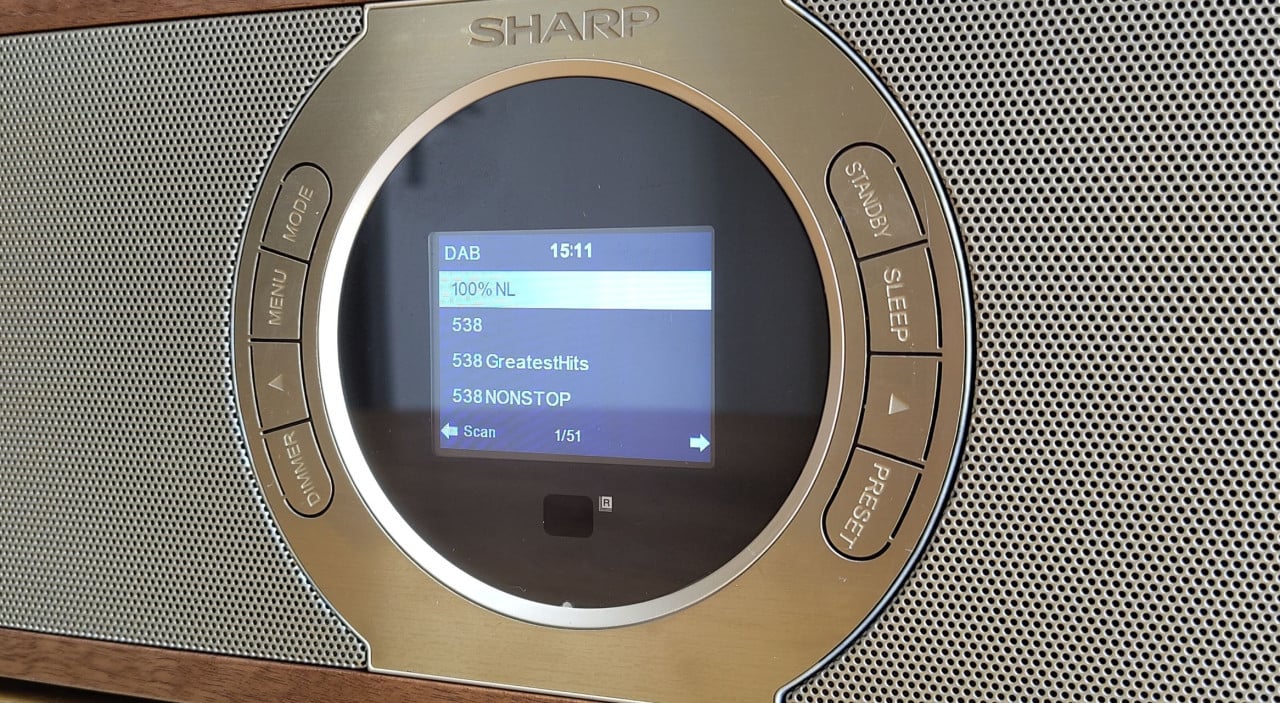Sharp DR-I470BR Pro internetradio met DAB+, FM, Spotify en Bluetooth