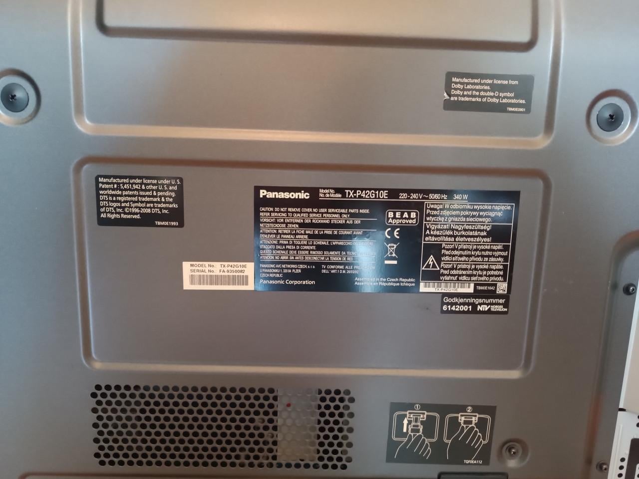 Panasonic plasma tv 42 inch