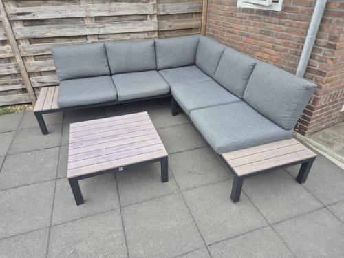 Aluminium Loungeset 225 x 225 cm (bezorging mogelijk)