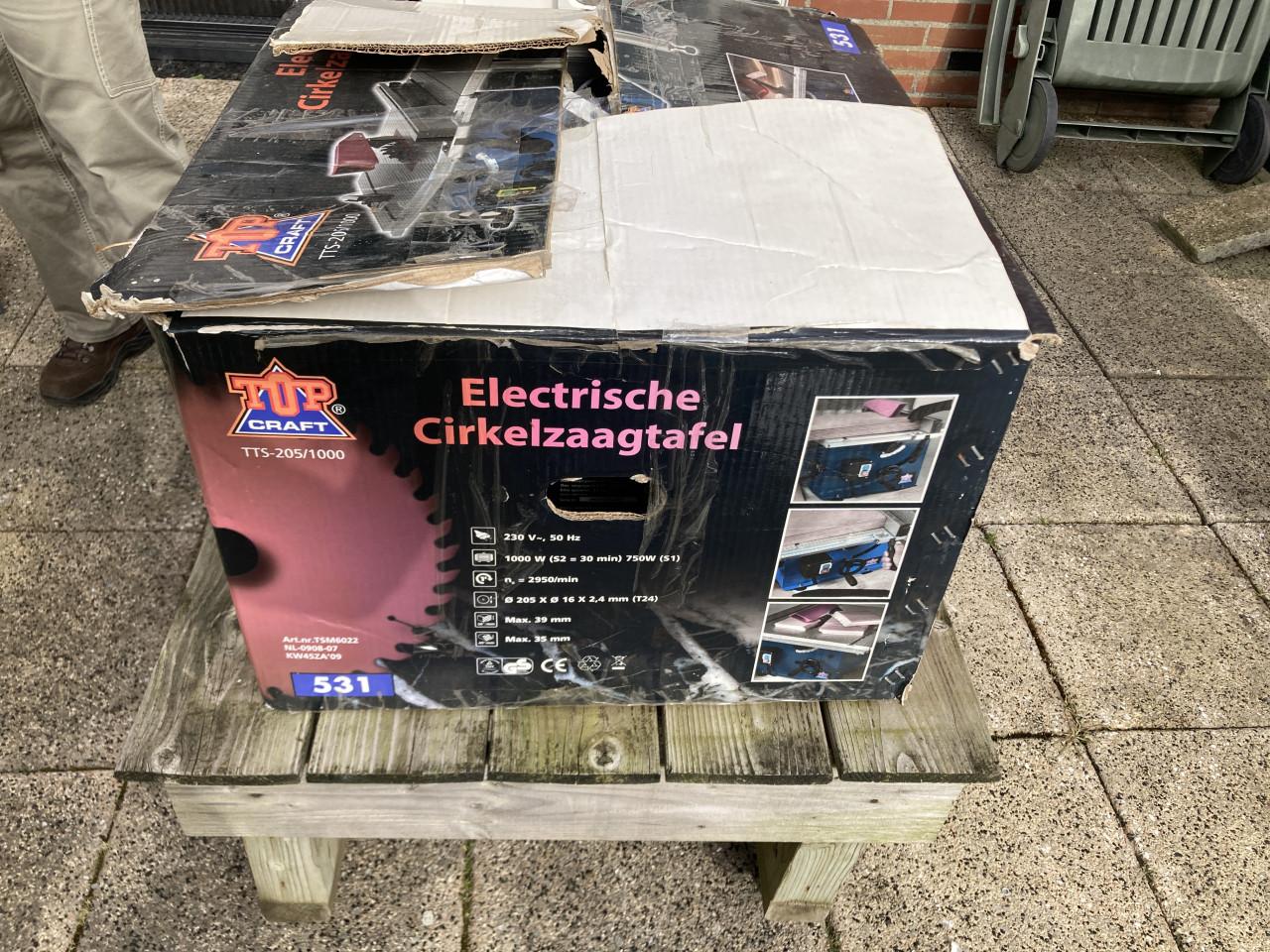 Cirkelzaag tafel Topcraft zgan