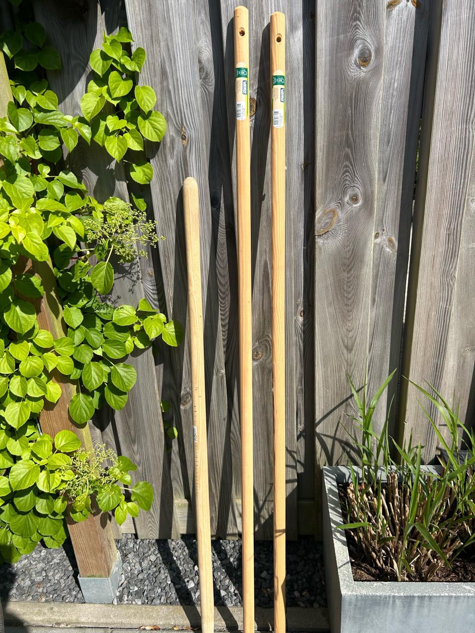 Houten steel met punt