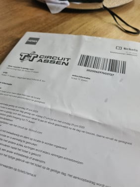 TICKET  TT ASSEN