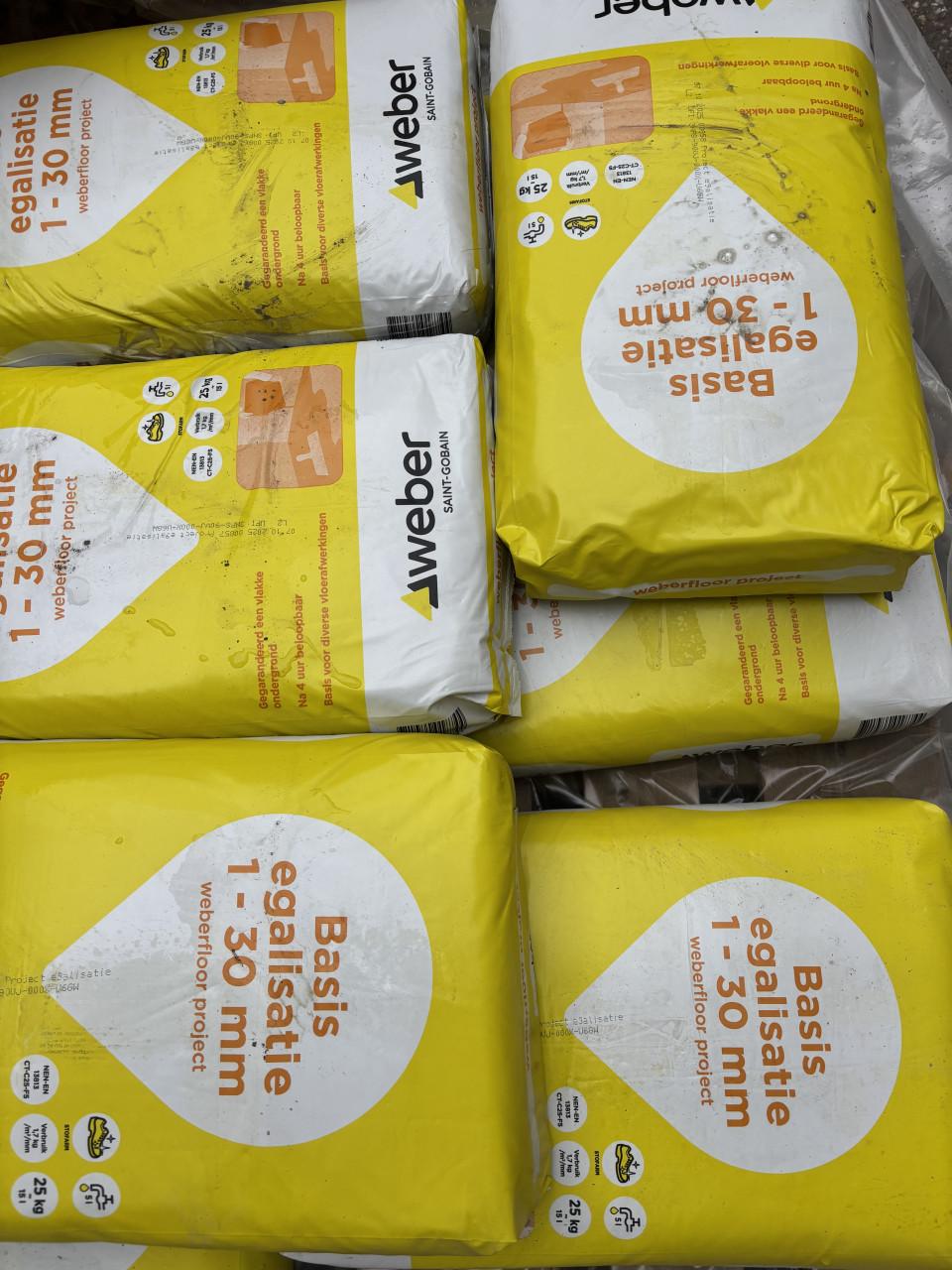 Weber basis egalisatie 9 zakken