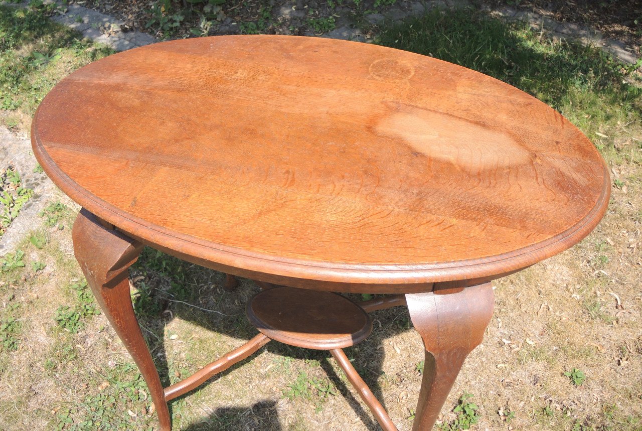 Klassieke massief eiken eettafel