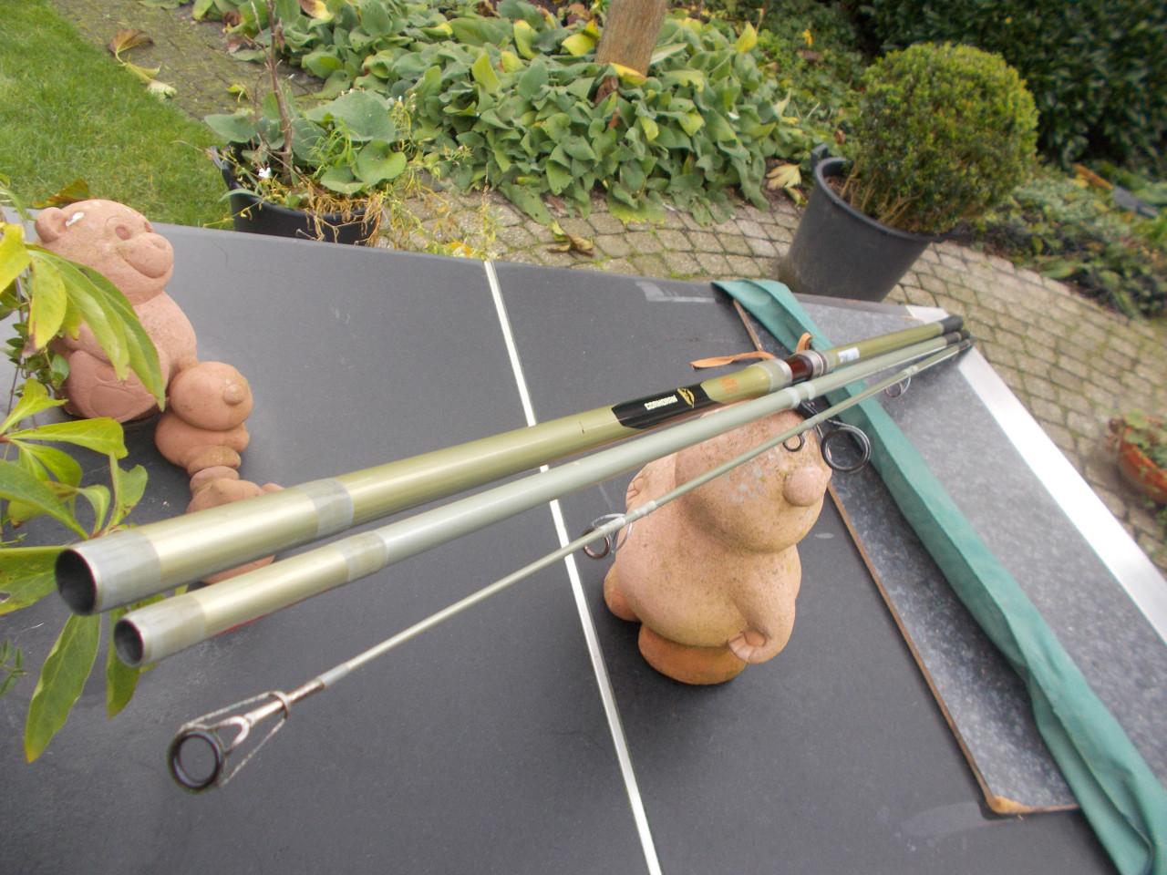 Prachtige carbon strandhengel uit het hogere segment