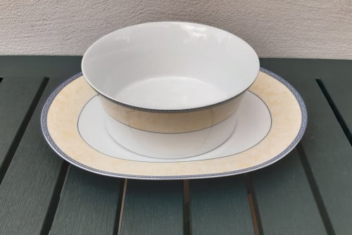 Ovale schaal + ronde kom