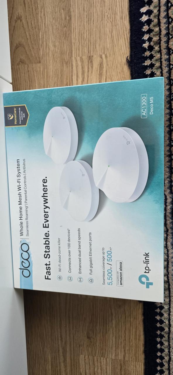 TP-LINK DECO M5  AC1300 WI-FI SYSTEEM NIEUW GESEALD IN DOOS