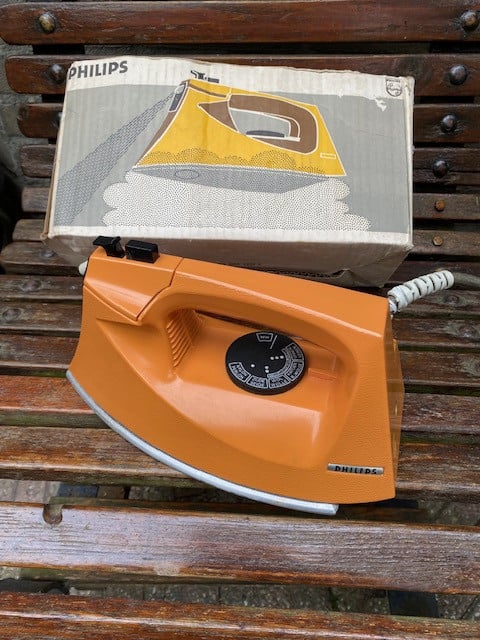 Vintage strijkijzer Philips jaren '70 nog werkend