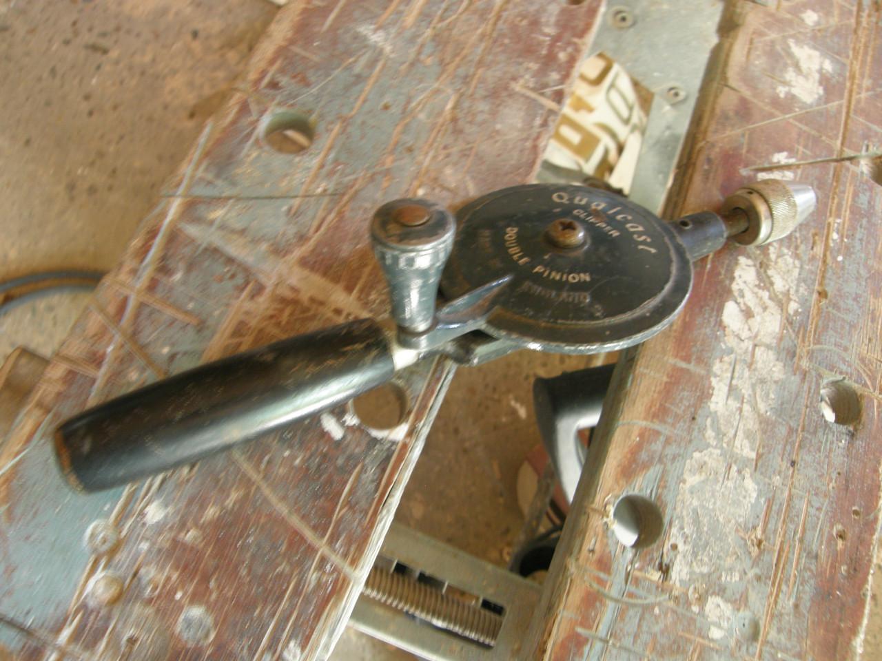 Hand boor antiek gereedschap