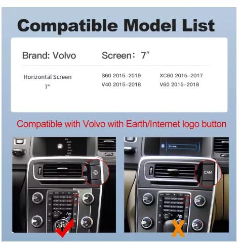 Volvo V40 / XC 60 android auto / Carplay kit