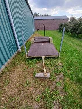 Zelfbouw platte aanhanger