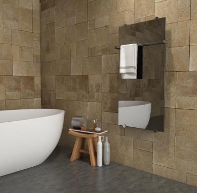 Glazen Design radiator (elektrisch)