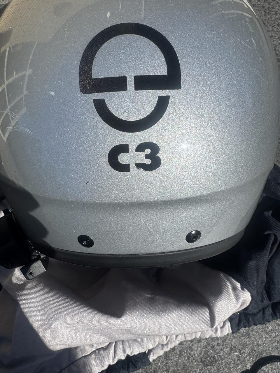 Dames motorhelm maat 56/57 Shubert: zilvergrijs