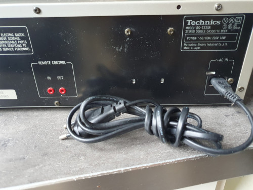 Vintage Technics RS-TR333 R auto reverse dubbel cassettedeck....