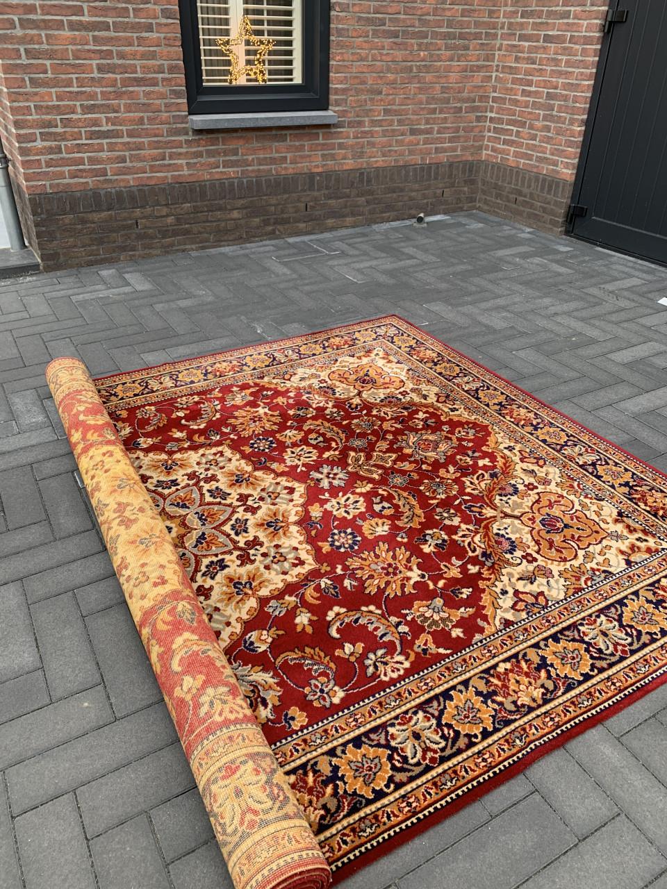 ❣️Super Leuk Kleurrijk Vintage Vloerkleed❣️Zuiver Scheerwol❣️