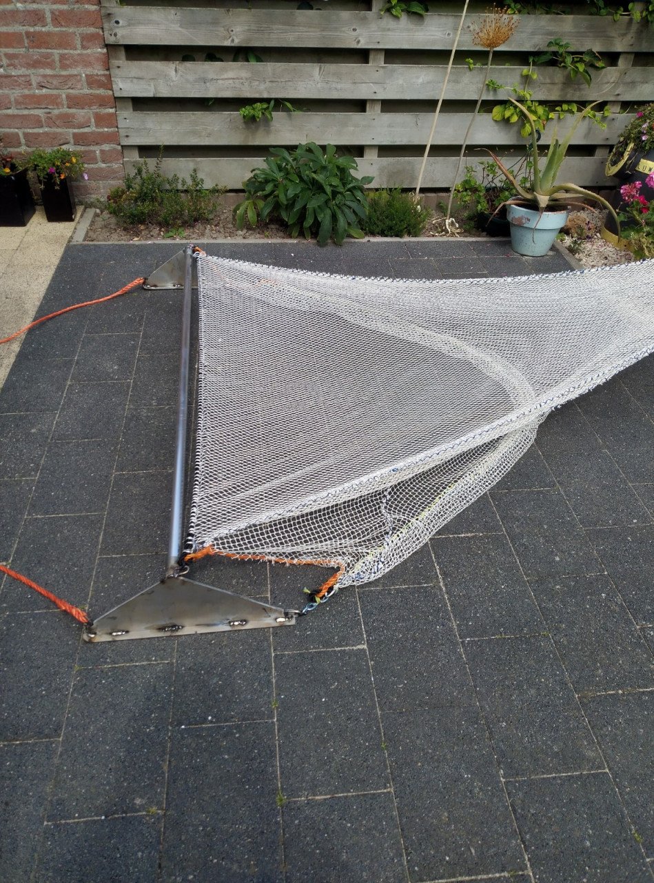 Te Koop garnalen/visnet voor strand of boot