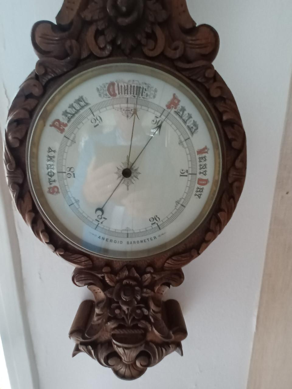 Antieke barometer eiken