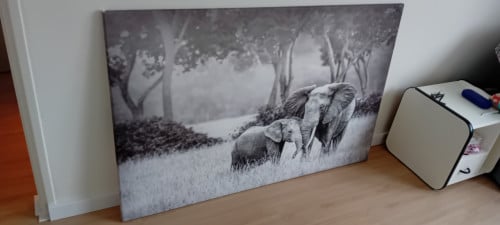 Canvas olifanten 140x90cm
