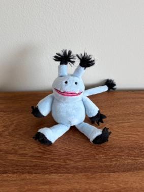 Maar eerst ving ik een monster | Vingerpoppetje