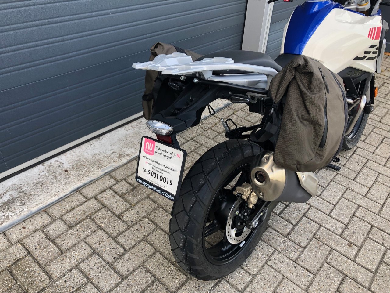 BMW G310GS ABS, bj 2023 met 13dkm, valbeugels, tassen etc, rijklaar €5250,-