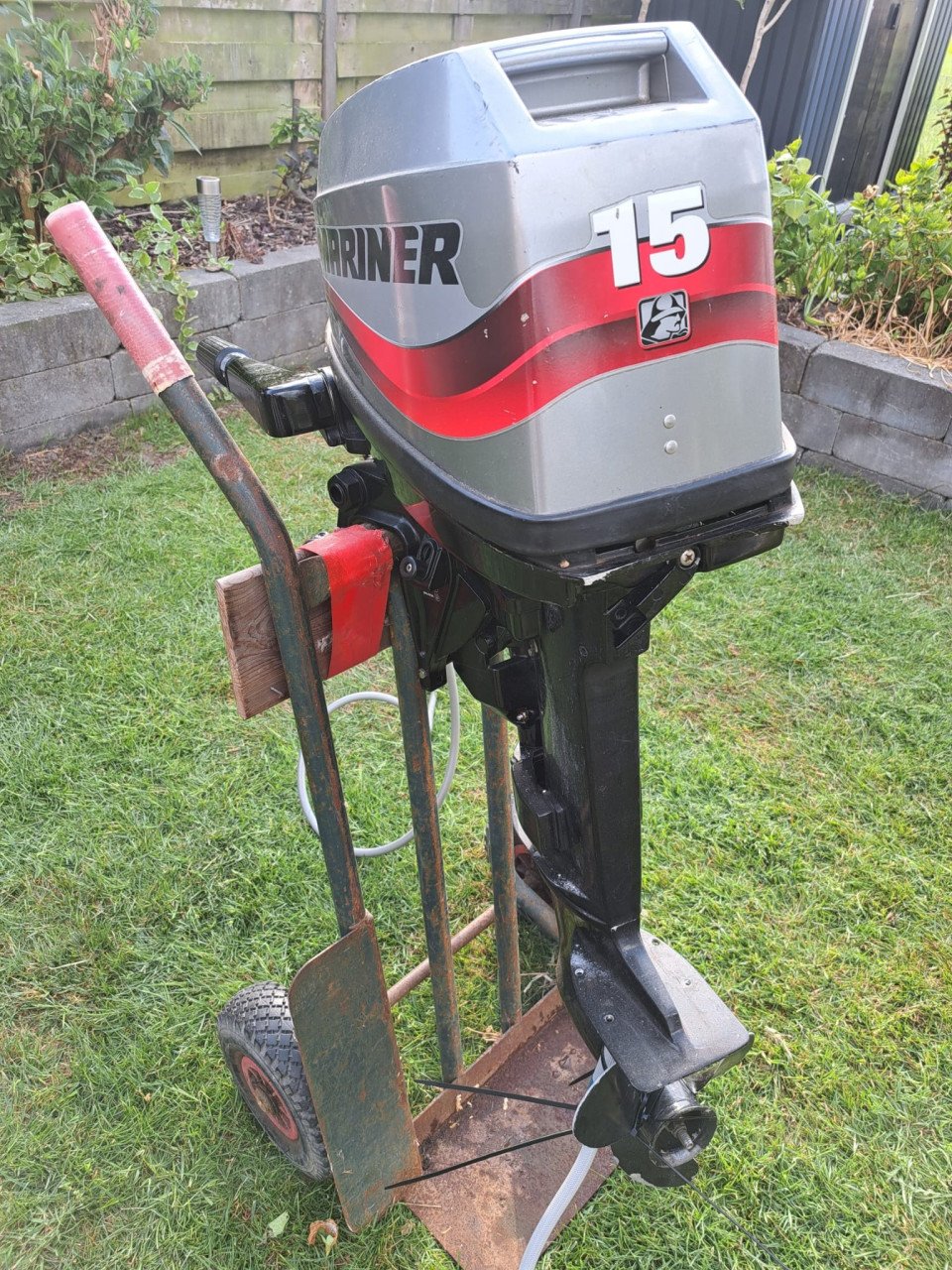 Rubberboot met 15 pk