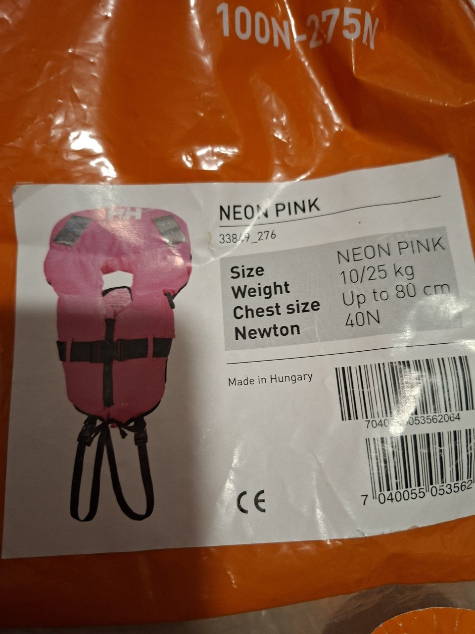 Reddingsvest, nieuw!