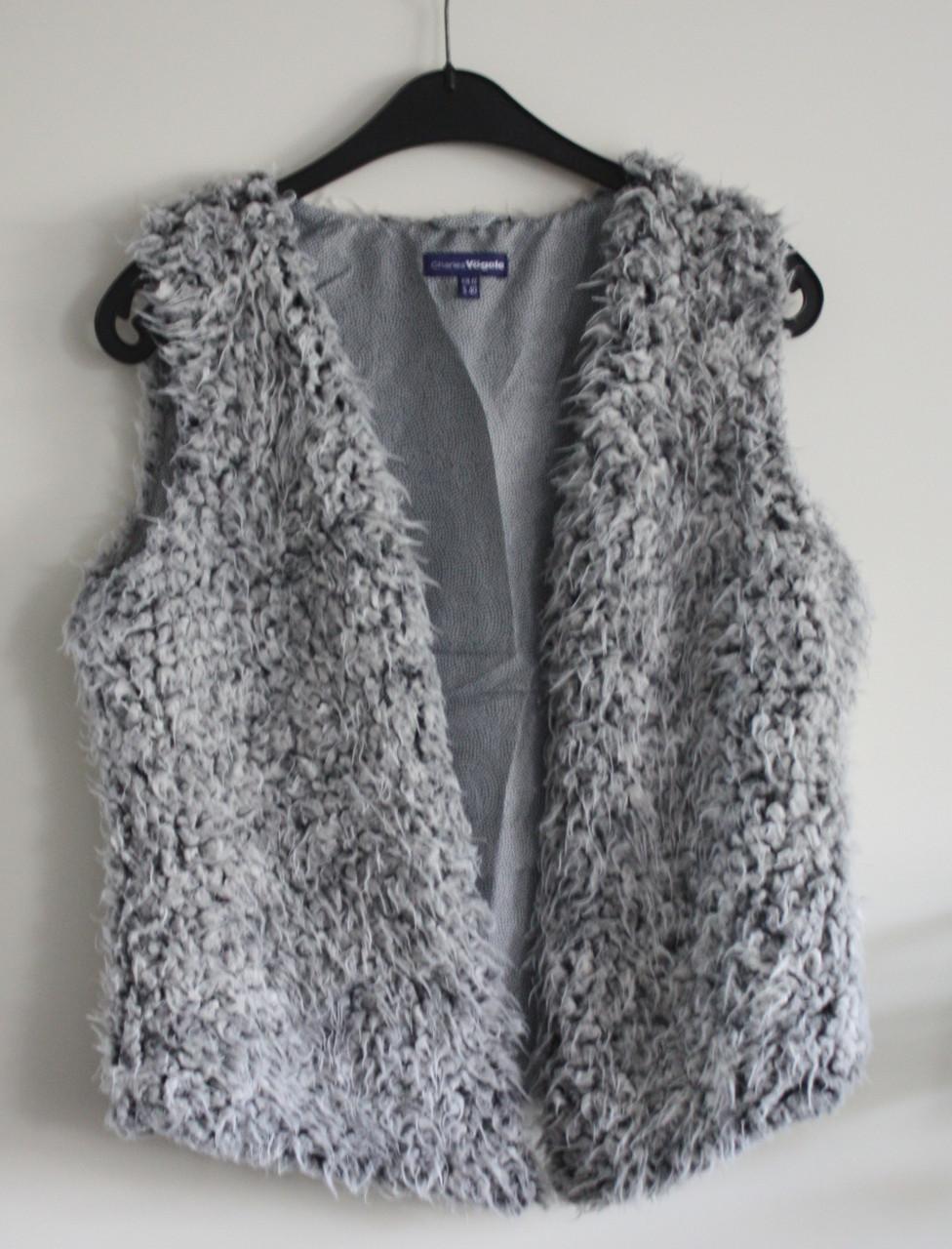 Grijs flufft gillet maat 40