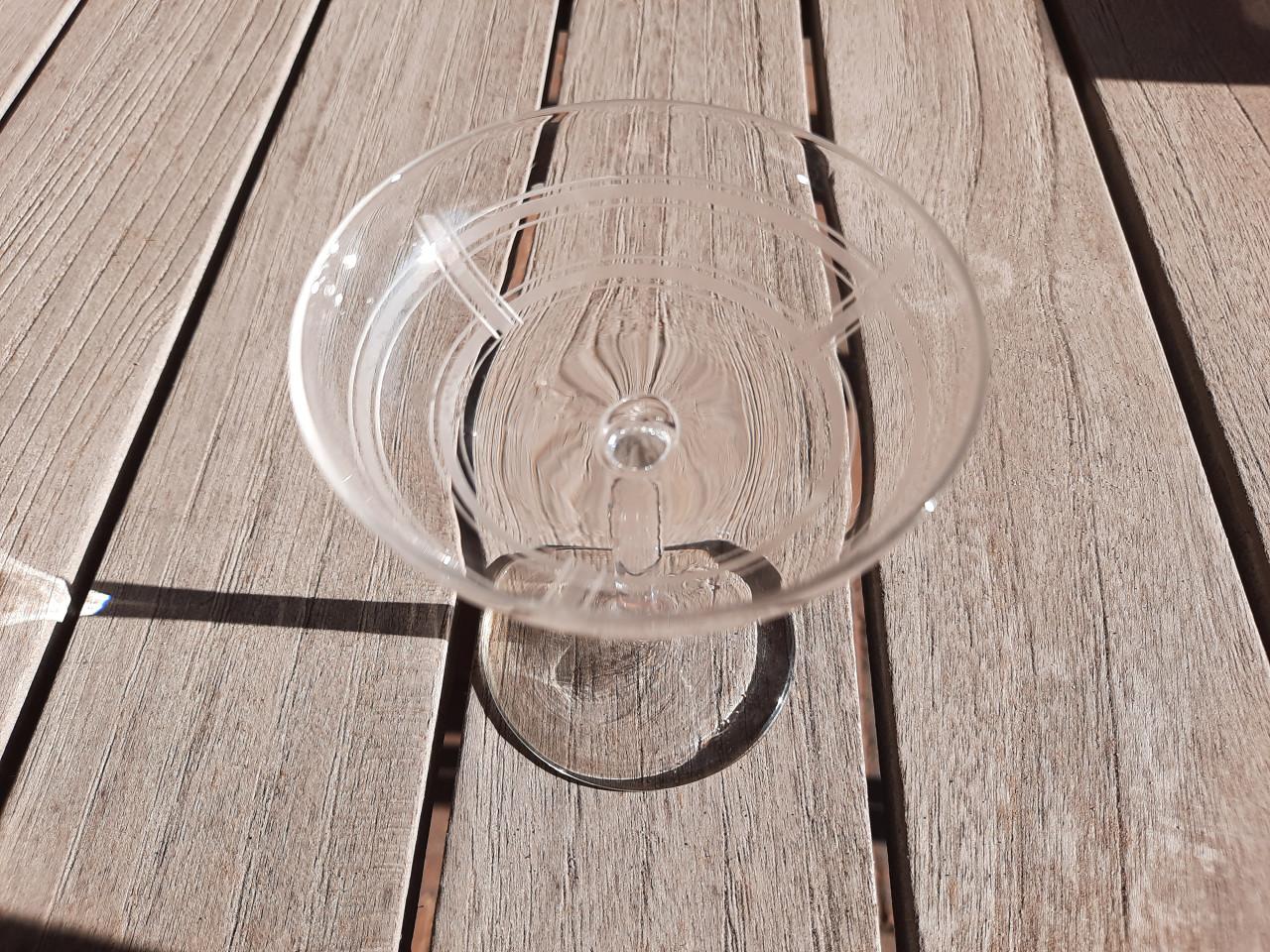 Likeurset - onderblad, karaf en 6 glazen