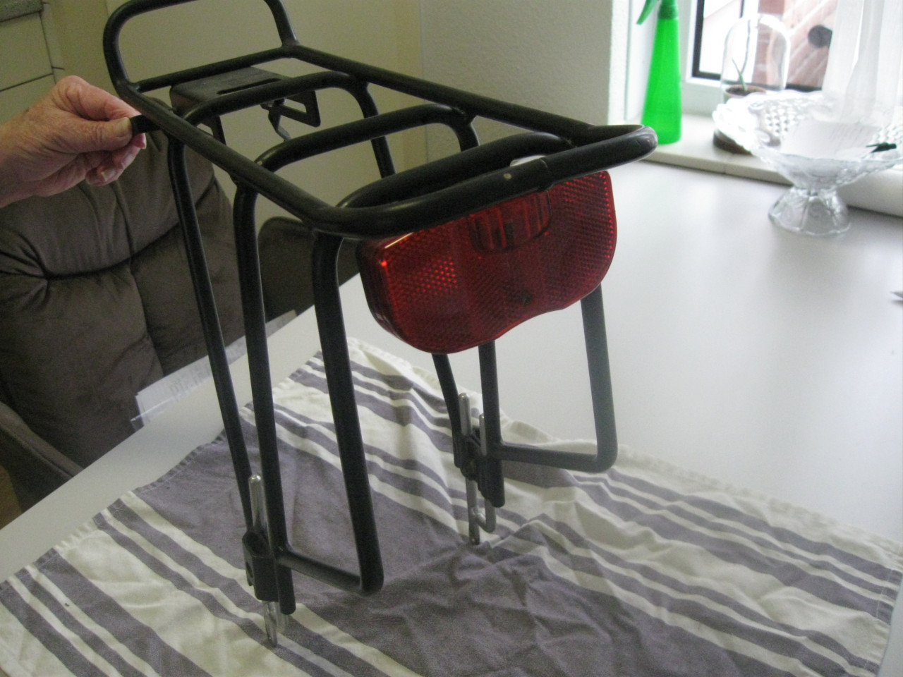 Aluminium bagage fietsendrager+ 2 Spatborden