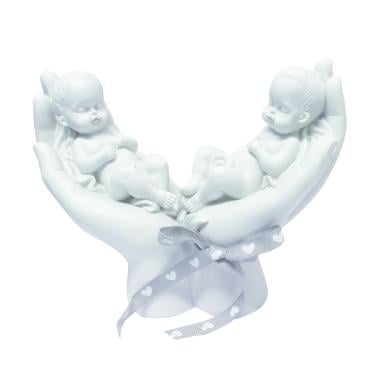 Geboorte bedankjes - Tweeling in handen