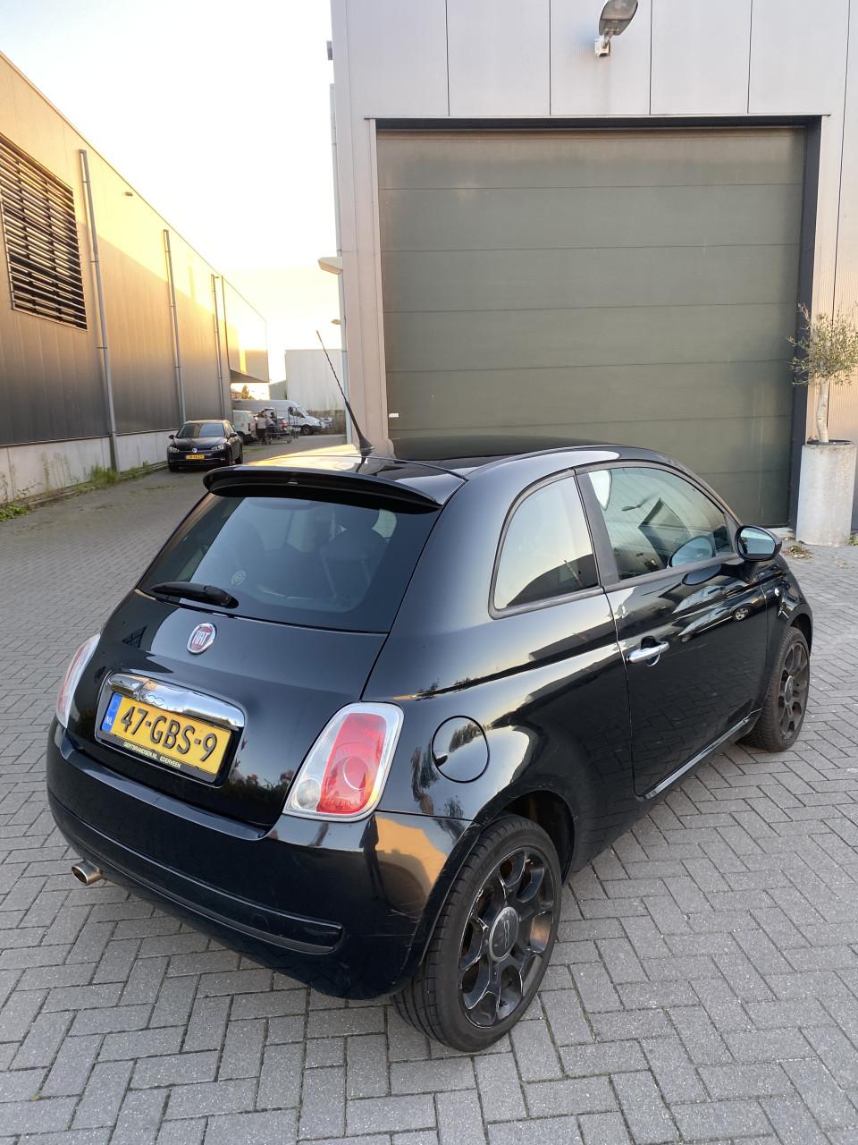 Fiat 500 1.2 C 2008 Zwart | NAP | NIEUWE APK!