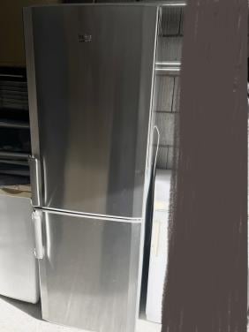 RVS koel vries combinatie Koelkast vriezer 175x60 cm. Energieklasse A+