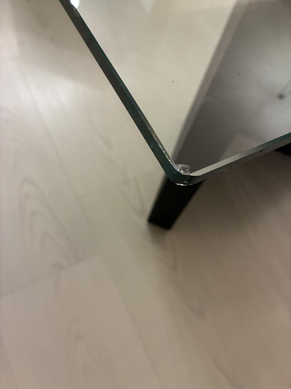 Retro glazen IKEA salontafel