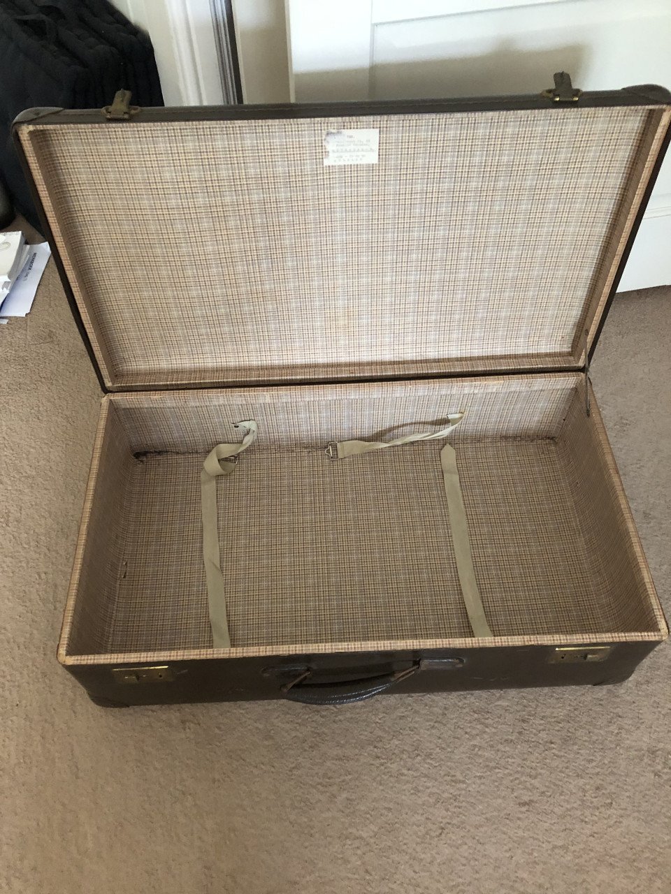 Grote vintage koffer 75 - 42 - 22 cm