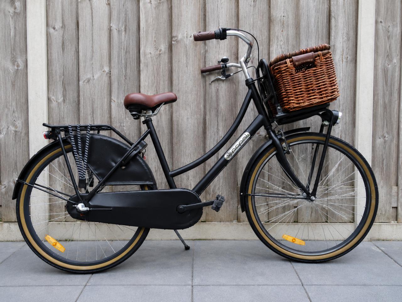 🚲 Popal Daily Dutch Meisjesfiets – 26 inch – 3 Versnellingen – Zwart 🖤