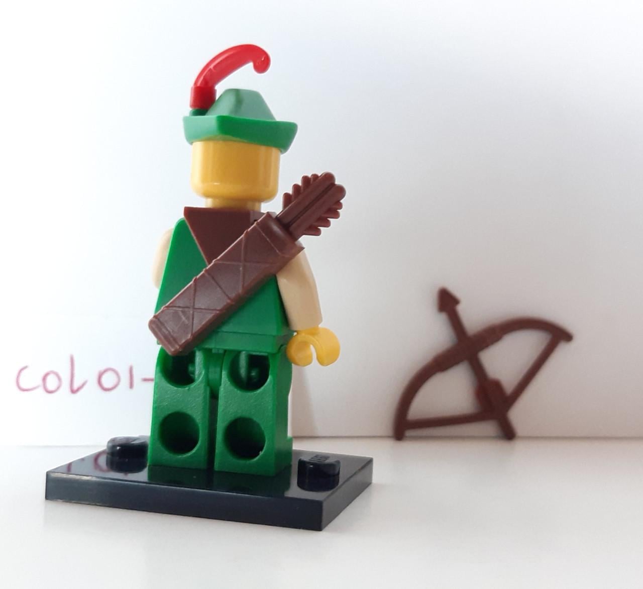 Lego minifiguur: boswachter met standaard en accessoires