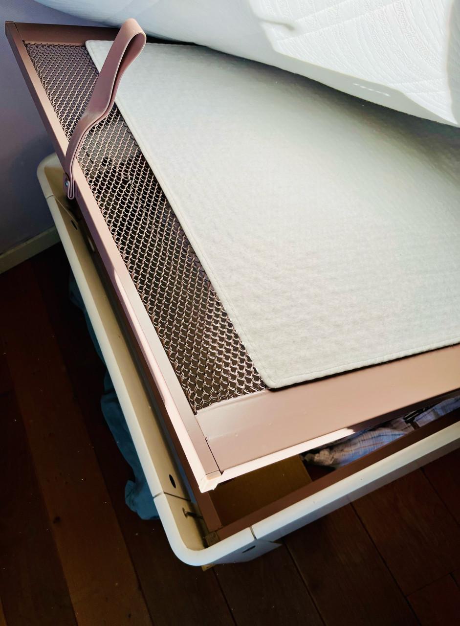 Bed Auping auronde 90x 210, soft white oak evt met matras