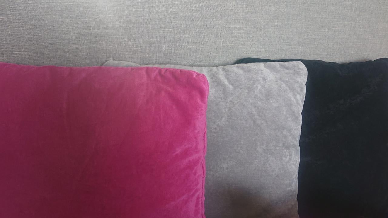 10-delige Kussen set roze/grijs/zwart