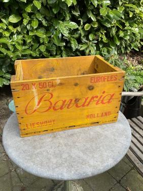 Bavaria bier krat ( hout )