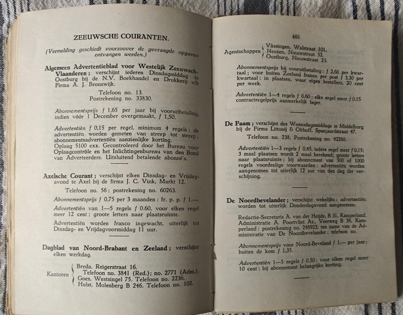 Provinciale Almanak voor Zeeland voor het jaar 1941