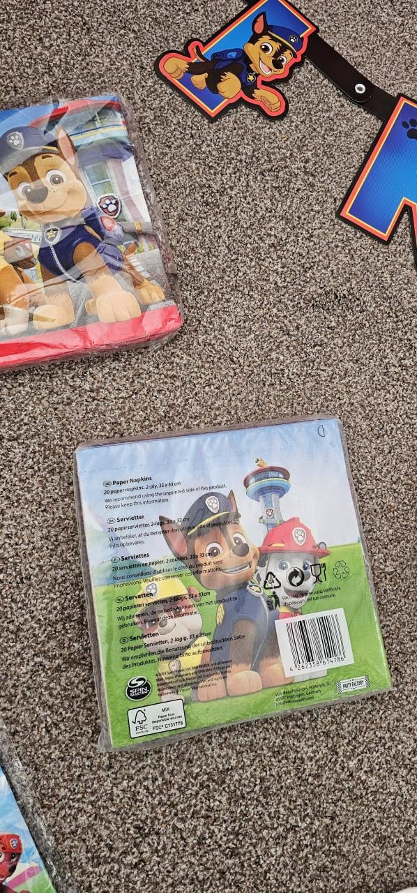 Paw patrol feestartikelen
