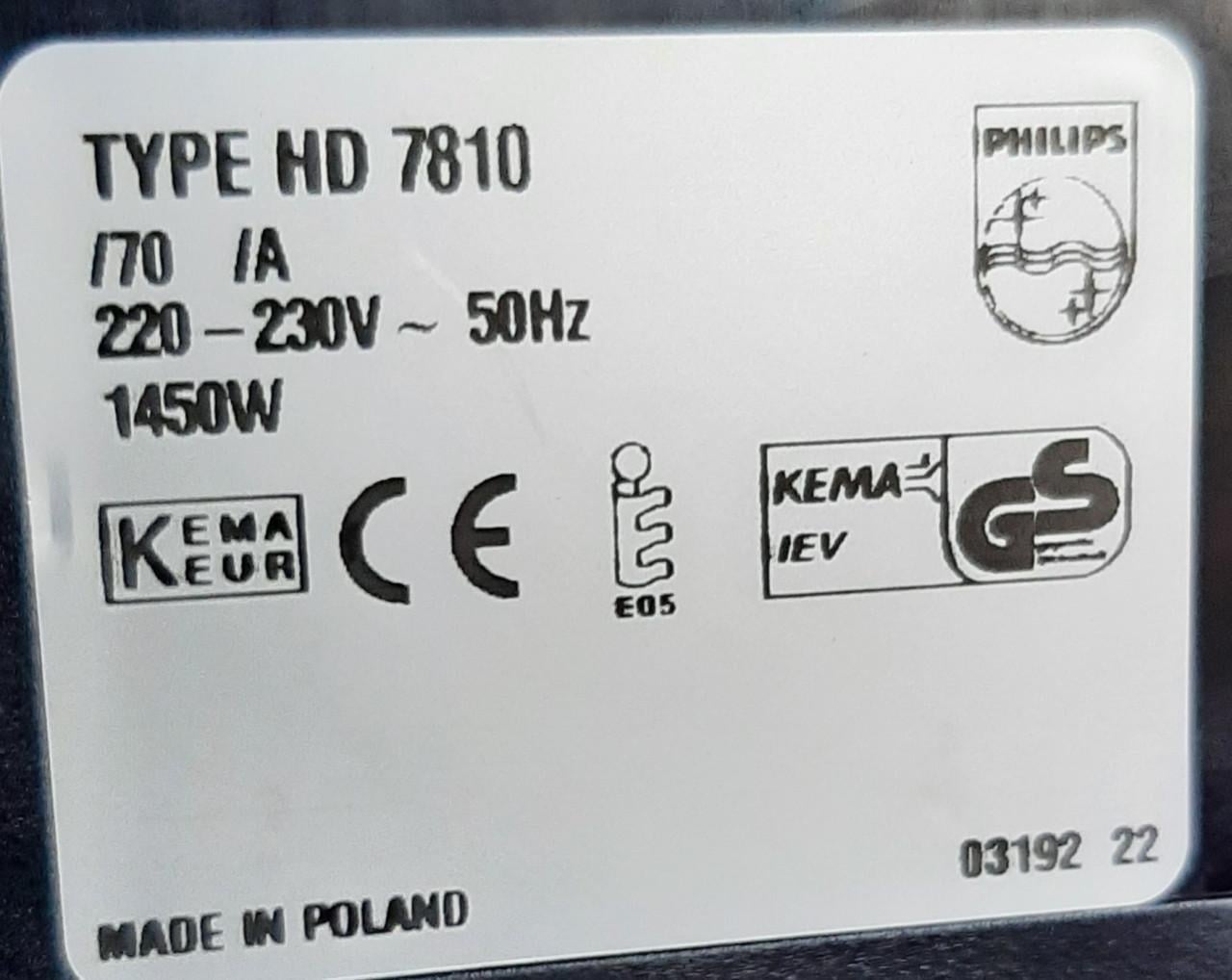 Senseo koffiezet apparaat type 7810