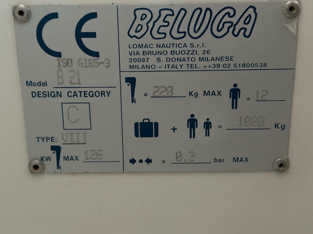 Rib lomag Beluga 640 met 150 PK Suzuki en trailer