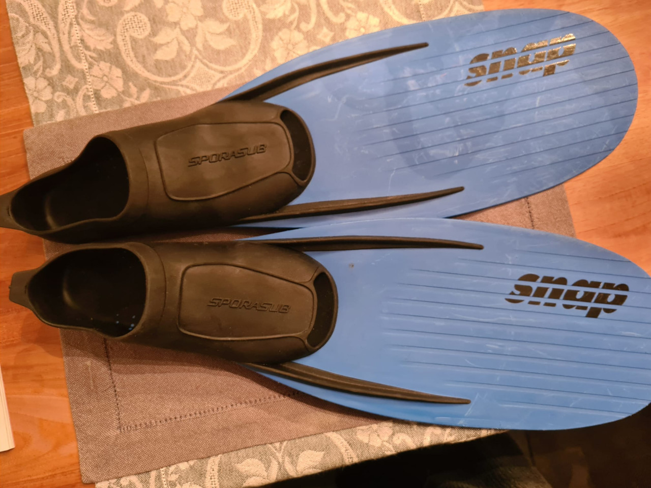 Zwemvliezen / snorkelvinnen SPORASUB Snap ; maat 38/39