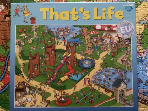 That’s Life puzzel.  Speeltuin