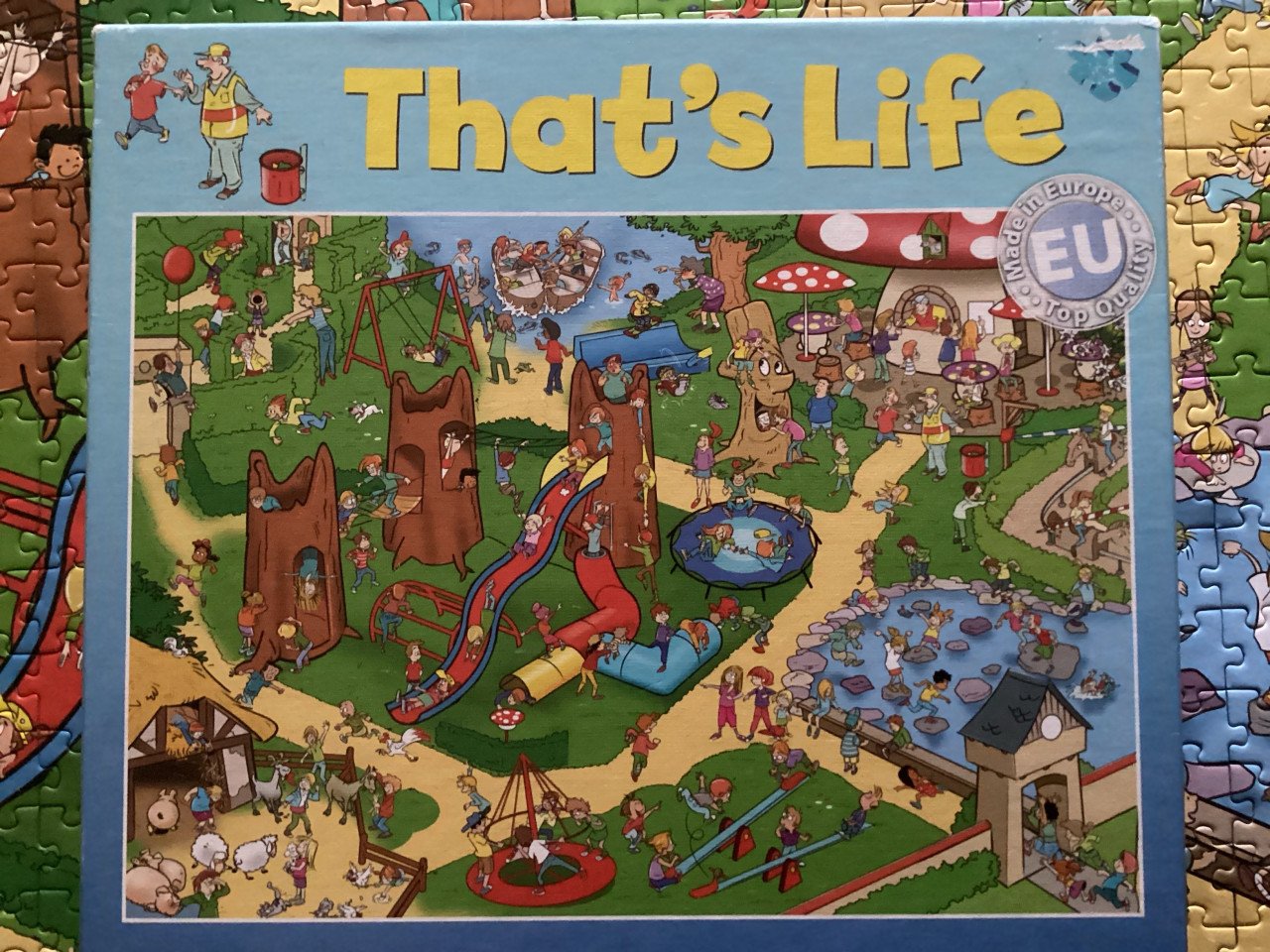 That’s Life puzzel.  Speeltuin