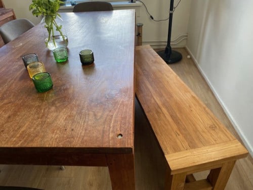 Leuk bankje, bij ons bij de eettafel gestaan.
